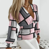 Farbe: Geometrisch Rosa & Grau