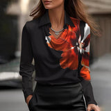 Farbe: Schwarz Blumenmuster