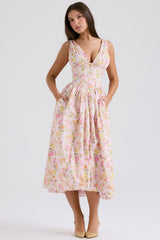 Farbe: Rosa Blumenmuster