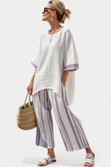Farbe: Lila Streifen