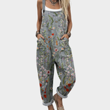 Farbe: Grau / Blumen