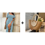Farbe: Blau + Woven bag