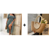 Farbe: Grün + Woven bag