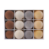 Farbe: Braun + Weiß + Grau + Cremeweiß