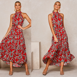 Farbe: Blumenmuster Rot