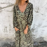 Farbe: Khaki mit Leopardenmuster