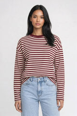 Farbe: Gestreift Bordeaux