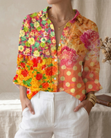 Farbe: Orange Rosa Druck