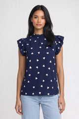 Farbe: Herzprint Marine